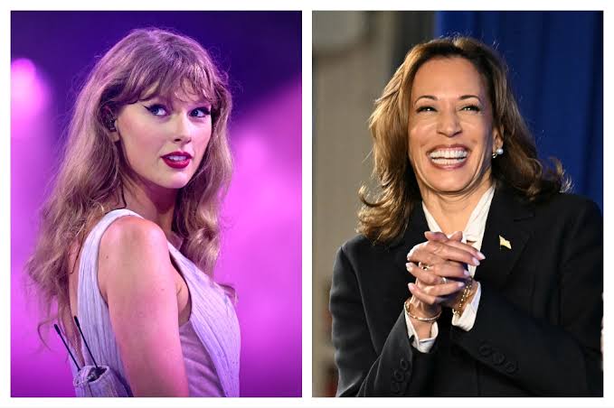 Global pop star, Taylor Swift and U.S Vice President, Kamala Harris