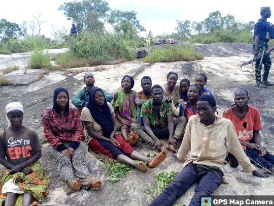 The rescued victims