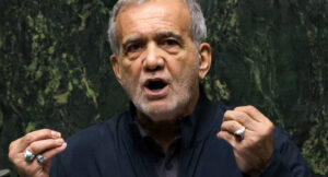 Irans President Masoud Pezeshkian addresses parliament during a session to approve his new cabinet