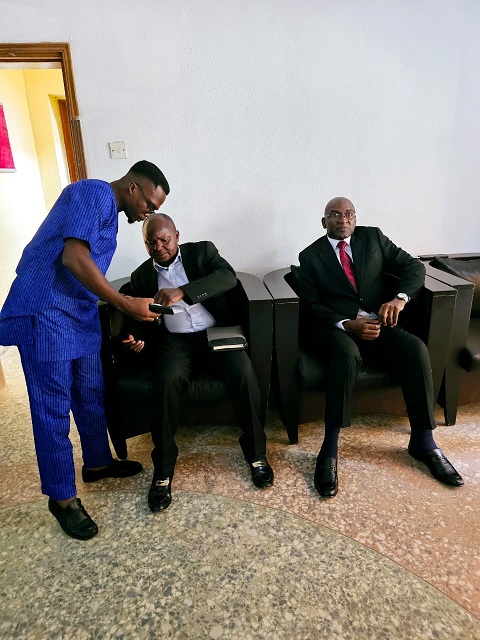 Ajim resumes duties as D-G Plenipotentiary and Liaison Affairs Abuja 2 Jimmy Texas 1 1