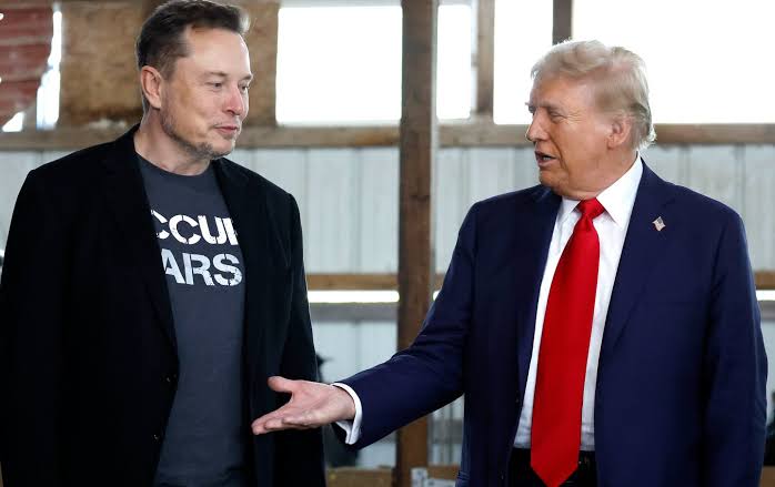 Elon Musk and Former U.S President, Donald Trump