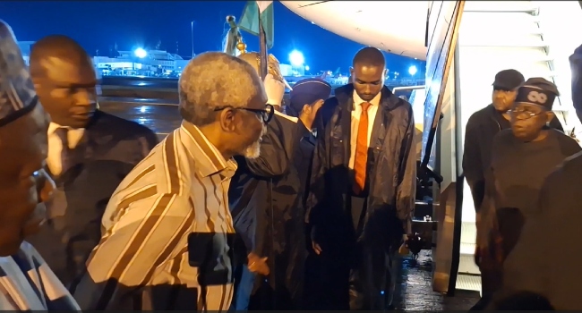 Tinubu returns to Nigeria