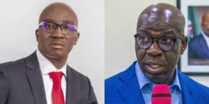 Edo State Governor, Monday Okpebholo and former Governor, Godwin Obaseki
