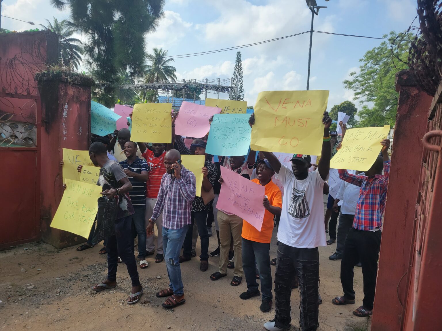 PDP protest in Calabar