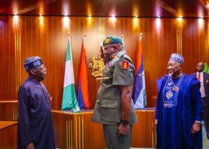 President Bola Tinubu and the COAS Olufemi Oluyede