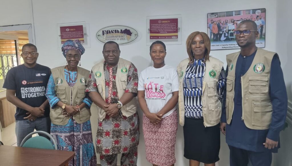 ECOWAS Observation Mission meets stakeholders ahead of Ghana Elections 2024 3 Core Team of ECOWAS Observation Mission with representatives of FOSDA 1