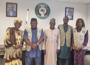 ECOWAS Election Observation Core Team with Special Representative Amb Gana in the middle