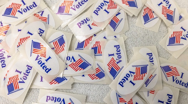 I Voted stickers are available to United States US voters TopshotUsVotePoliticsElection 1