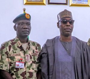 COAS Taoreed Lagbaja and Borno State Governor, Babagana Zulum