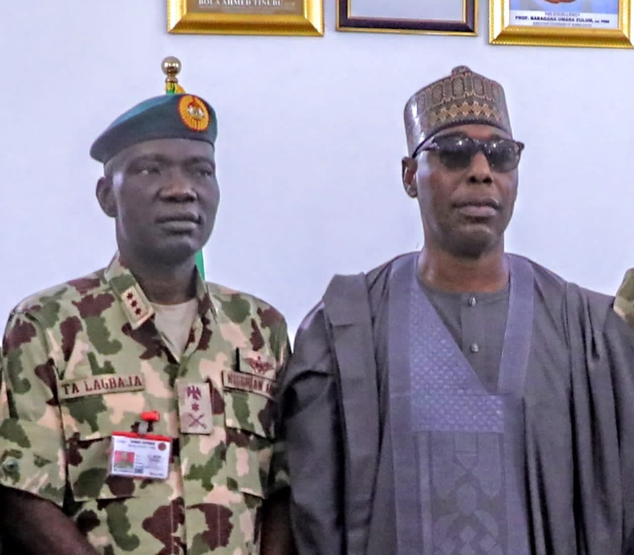 COAS Taoreed Lagbaja and Borno State Governor, Babagana Zulum