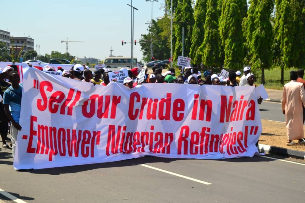 CSOs demand probe into cabal sabotaging local refineries, call for end to Petrol importation and sack of NNPCL MD, Kyari 2 IMG 20241108 WA0003