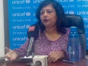 UNICEF's Water Sanitation and Hygiene (WASH) Manager, Jamita Bora Thakkar