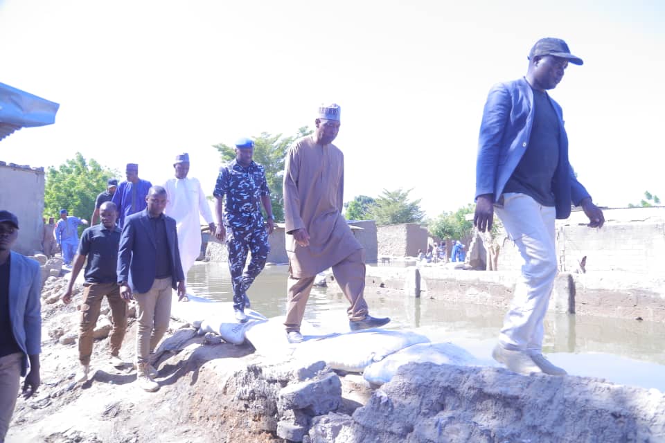 Zulum assesses flood destruction, shares relief to victims in Ngala 3 IMG 20241125 WA0012