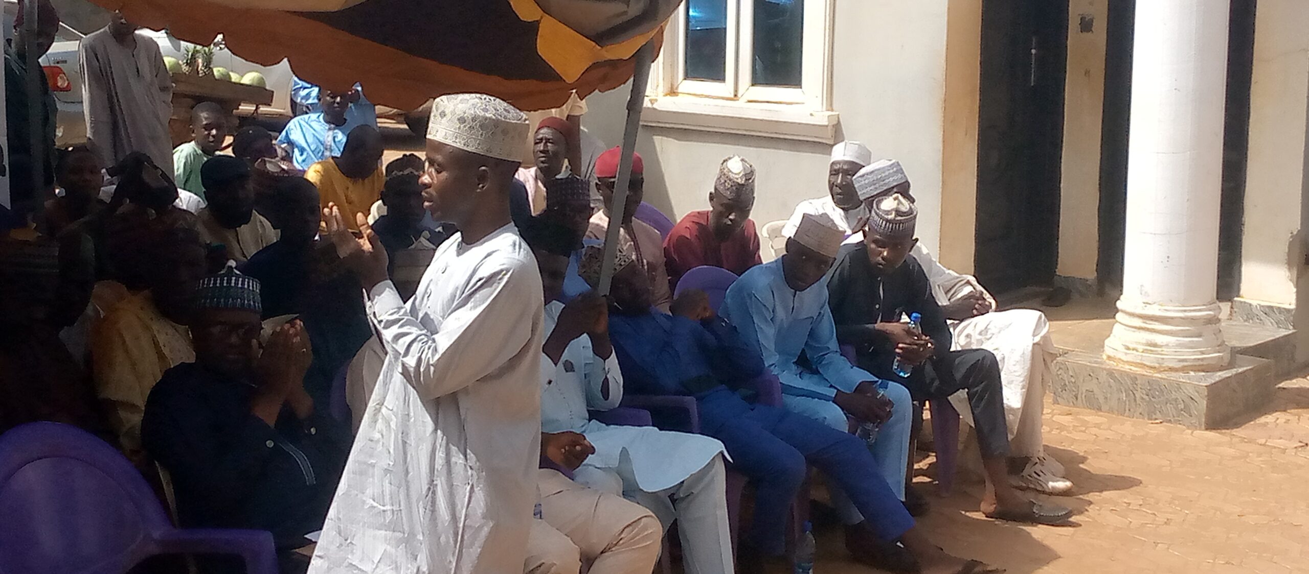 Benefiting students of the Senator Ibrahim Lamido Education Trust Fund and their parents during the consent signing forms exercise in Sokoto, on Sunday. PHOTO: ANKELI EMMANUEL