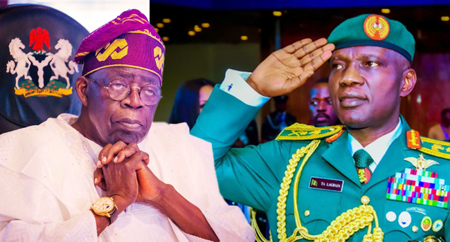 Tinubu and Lagbaja Collage