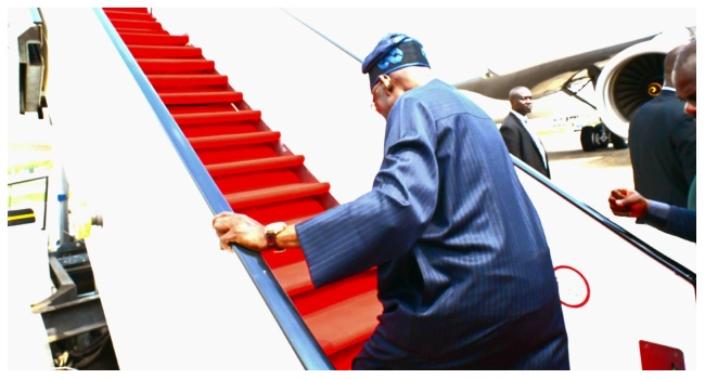 President Bola Tinubu departs nigeria for foreign trip