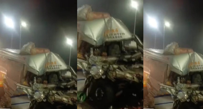 Ilubirin 3rd Mainland Bridge accident.PHOTO BY LASTMA 1