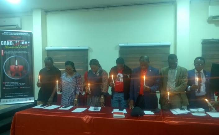 Candlelight for victims of HIV/AIDs