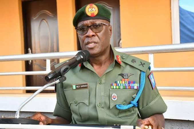 GOC 1 Division Nigerian Army, Maj.-Gen. Mayirenso Lander Saraso