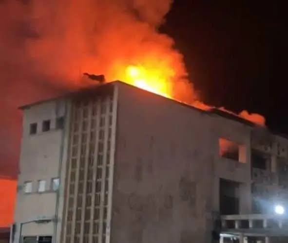University of Ibadan on fire