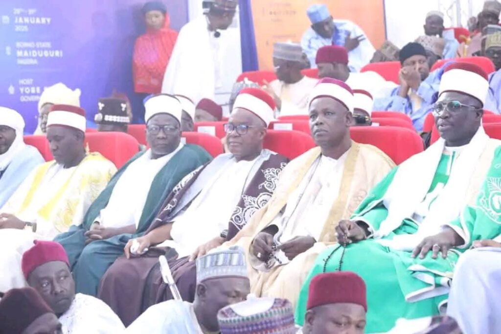 Cross-section of participants at the 5th Lake Chad Basin Governors' Forum Hosted by Yobe State Government at the Muhammadu Indimi Learning Centre