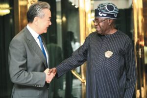 President Tinubu receives in audience, Wang Yi, Foreign Minister of China, at the State House on Thursday
