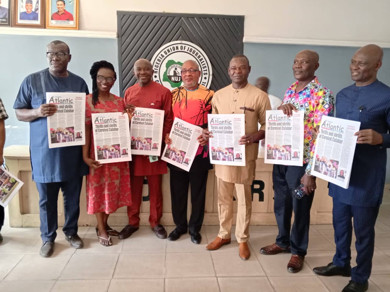 Unveiling of Cross Atlantic Newspaper