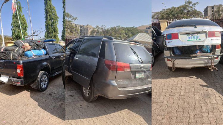 NDLEA intercepts 6 vehicles, 40ft trailer load skunk in Abuja 2
