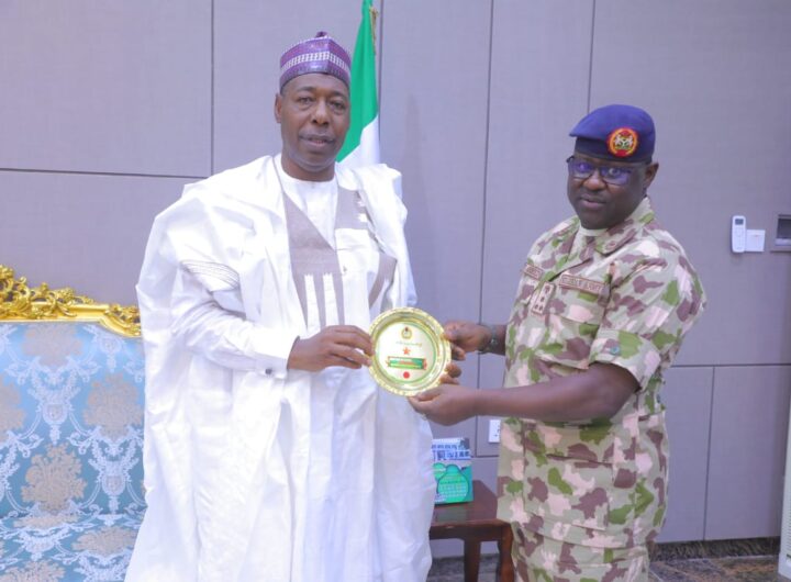 Governor Zulum made the announcement while receiving the Director General of NYSC, Brigadier General Yusha’u Ahmed, and his management team during a courtesy visit at the Government House in Maiduguri on Friday.