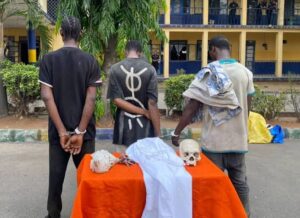 Ritualist arrested with human skulls