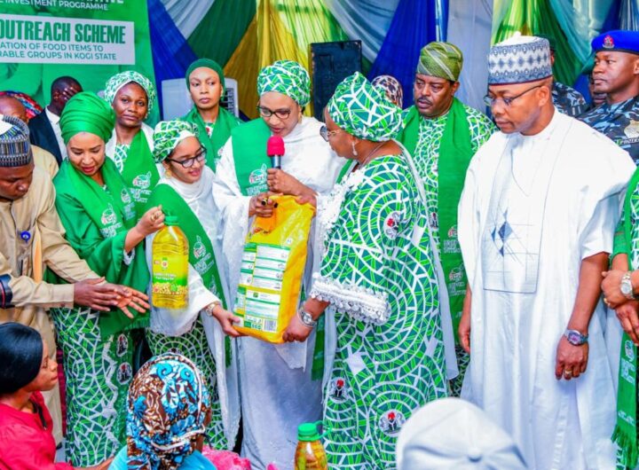 First Lady, Oluremi Tinubu distributes food in Kogi State