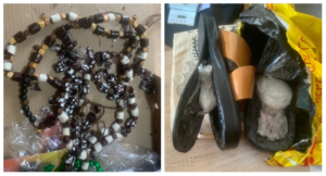 Cocaine concealed in prayer beads
