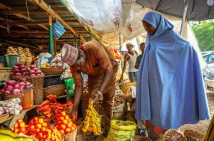 A typical market in Nigerian food price