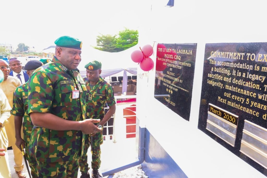 COAS commissions soldiers' quarters in Abuja, reaffirms commitment to troops' welfare 2 20250318 151647