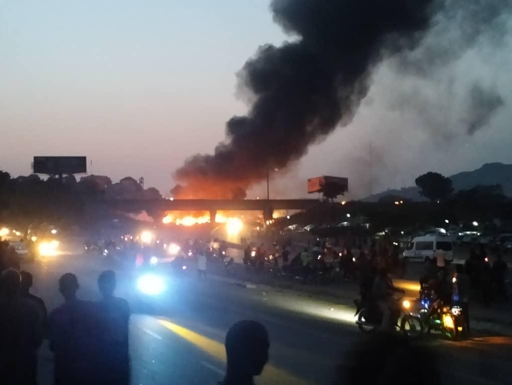 Scene of the explosion in Abuja