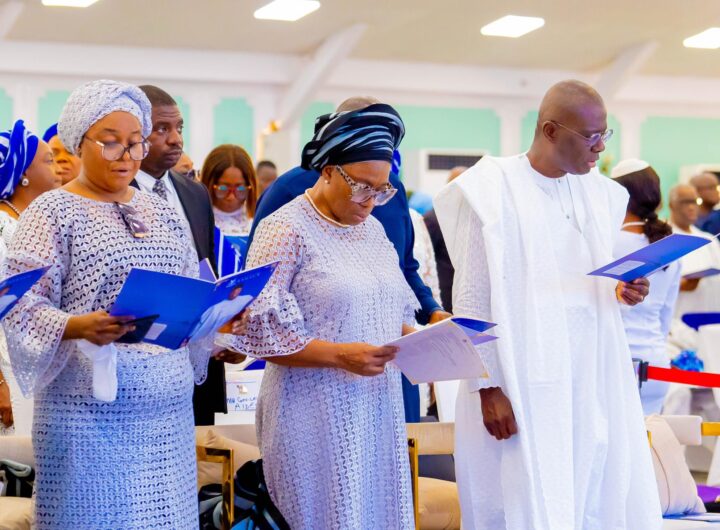 Tinubu Sanwo-Olu attends Okupe funeral