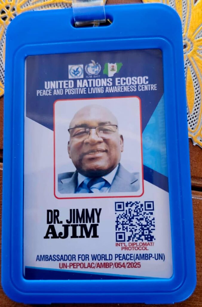 UN appoints Jimmy Ajim as Ambassador for World Peace 2 Amb Ajim A1 1