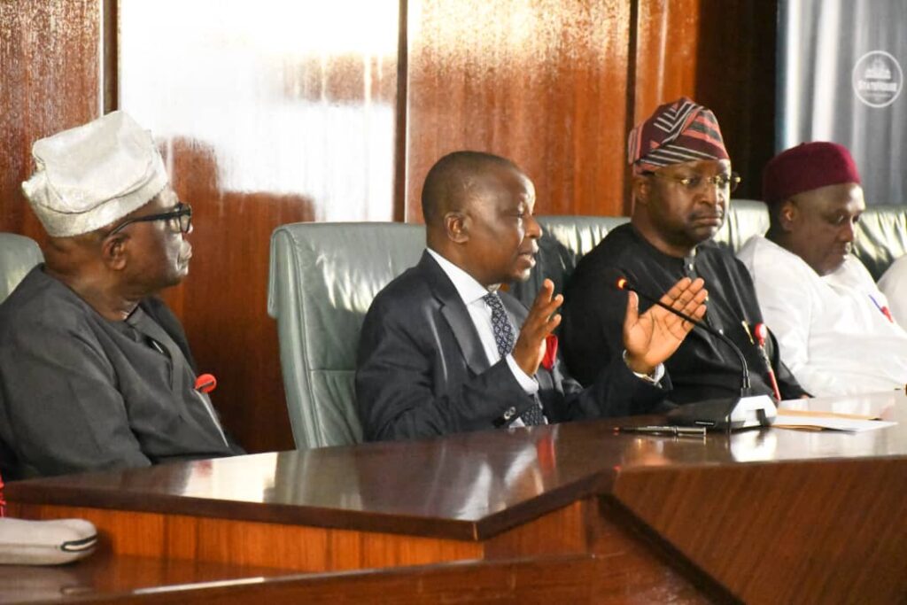 Attorney-General of the Federation and Minister of Justice, Mr Lateef Fagbemi, addressing State House Correspondents on Wednesday