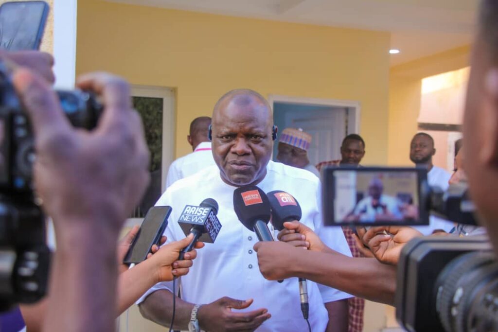Archbishop of Jos urges unity as Hon. Nshe renovates parish office 2 Hon. Nicholas Kemi Nshe.