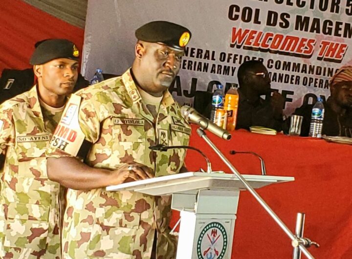 General Officer Commanding (GOC), 3 Division and Commander of Operation Safe Haven (OPSH), Major General E.F. Oyinlola