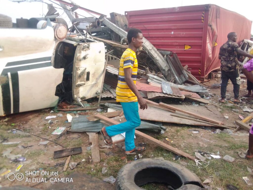 An accident scene