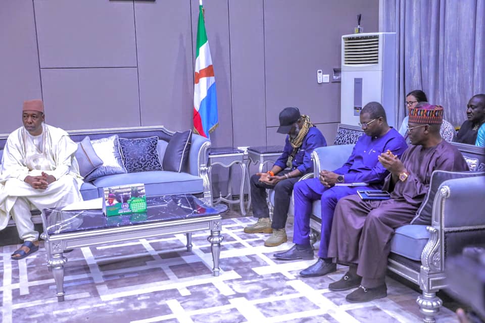 Sahel think-tank on security meets Zulum to study Borno Model 2 Governor Zulum in a meeting with members of the Borno State Governor, Prof. Babagana Zulum in a group photograph with members of Alliance of Sahel Institute for Security Studies