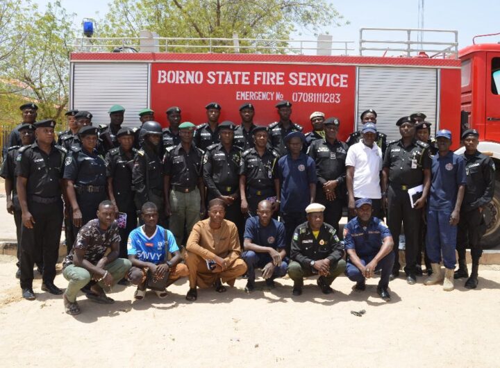 A cross section participants who attended the training session on fire safety and prevention