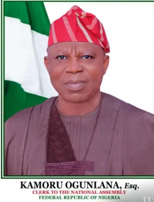Clerk to the National Assembly (CNA), Kamoru Ogunlana, Esq
