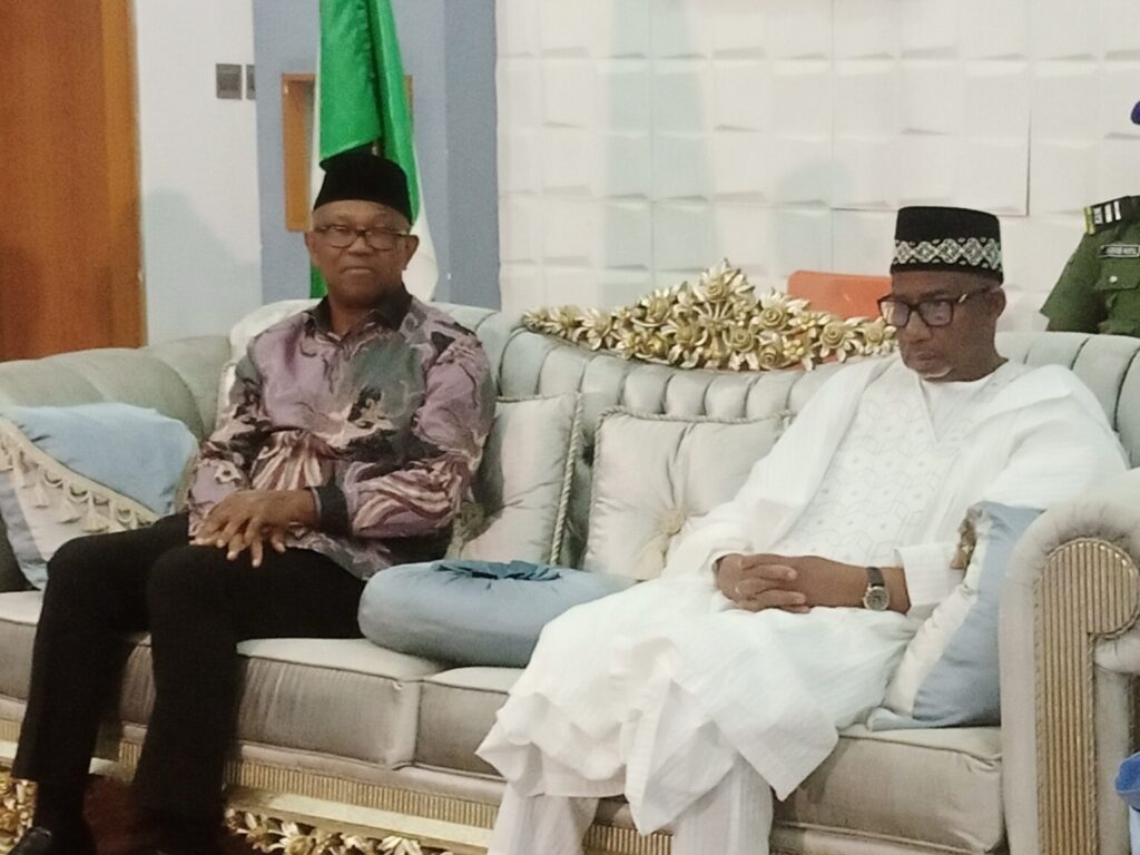 20223 Presidential candidate of Labour Party, Peter Obi and Bauchi State Governor, Bala Mohammed