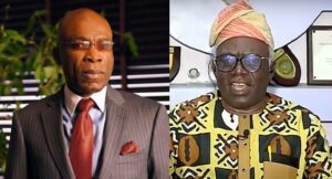FILE: Leo Stan Ekeh (L) and Femi Falana (R)