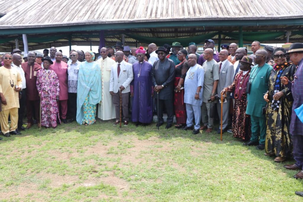 Ogoni Dialogue Committee during a town hall meeting with Ogoni people over planned resumption of oil extraction in Ogoniland