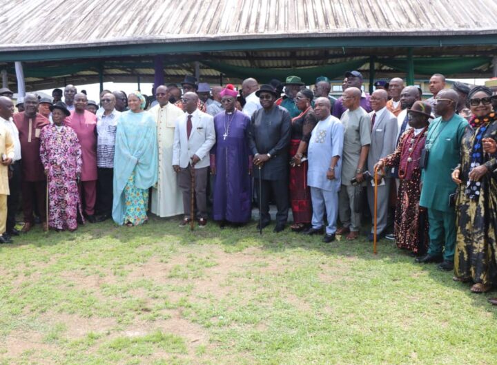 Ogoni Dialogue Committee during a town hall meeting with Ogoni people over planned resumption of oil extraction in Ogoniland