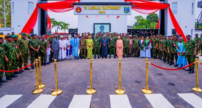 Nigerian Army renames Ikeja Cantonment after late COAS Lagbaja 2 TA Lagbaja Cantonment1 1