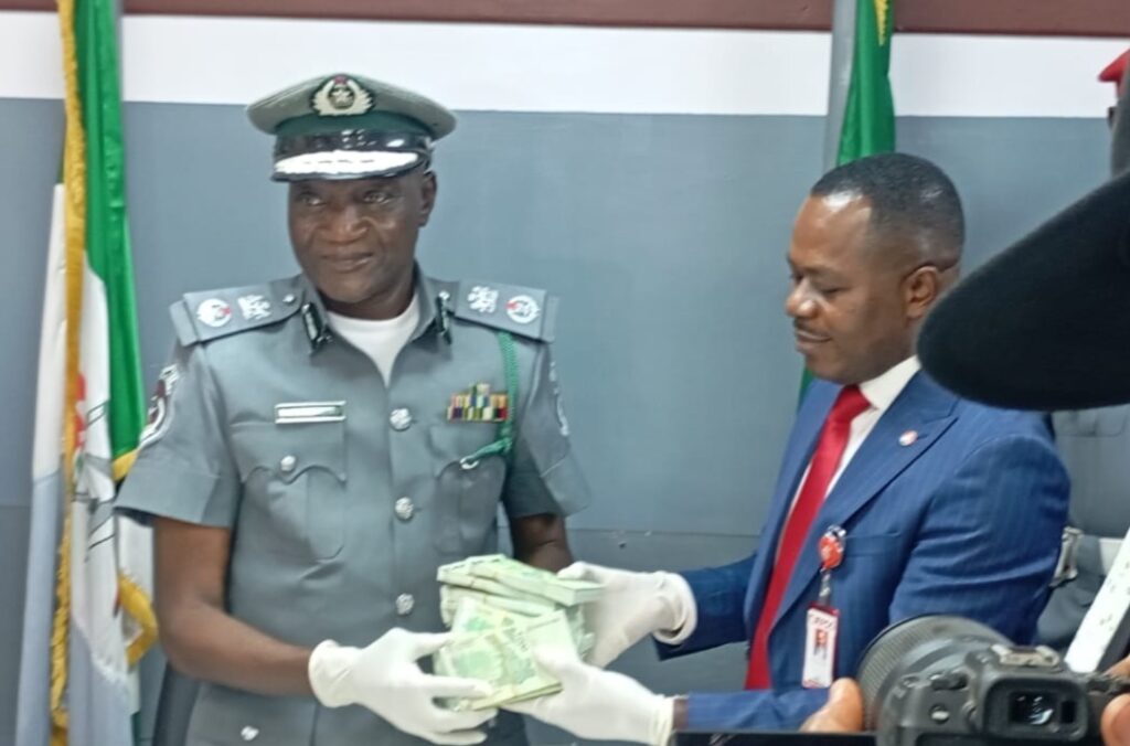 Customs intercepts, hands over 7 million CFA to EFCC
